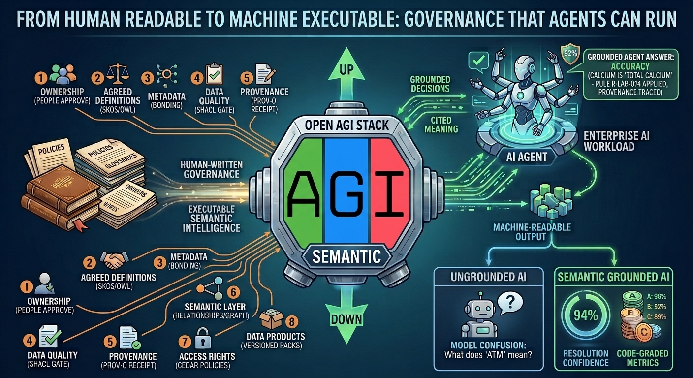 Governance That Agents Can Run: Why Enterprise AI Needs Semantic Intelligence